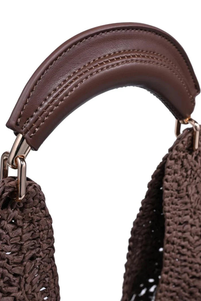 Large slouchy crescent hobo bag