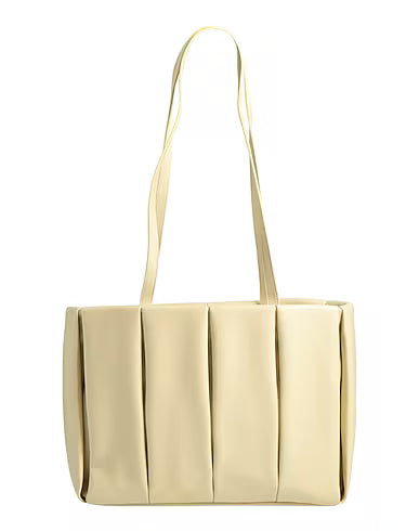 Pleated bio-based polyurethane shopper tote bag